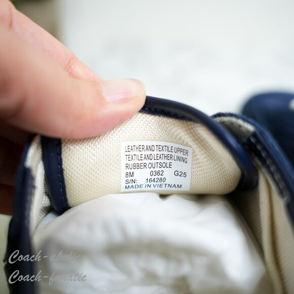 Tory Burch T-Logo Nylon Suede Vintage Sneaker 2.0 in Tory Navy/Blanc - Picture 9 of 14